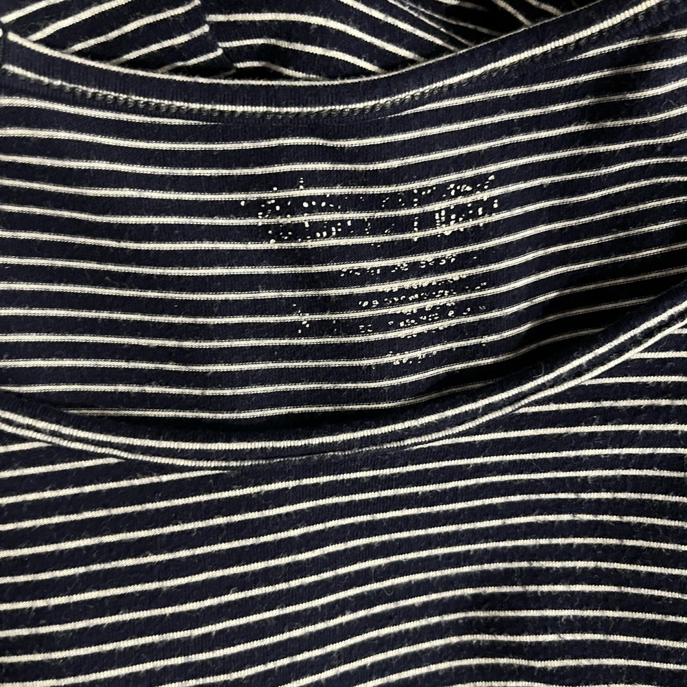 Latched Mama Black and White Striped Maternity/Nursing Dress - Picture 8 of 8